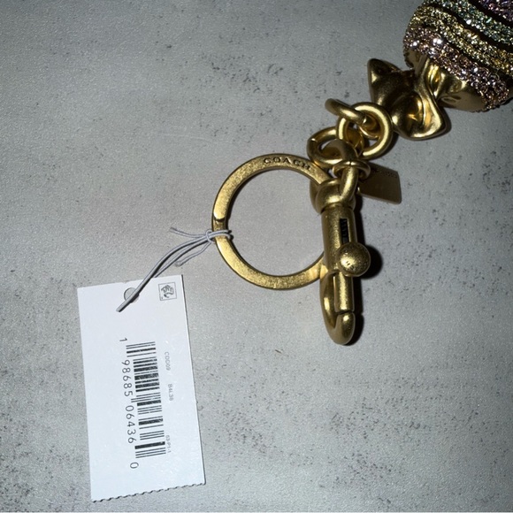 Coach Candy Crystal Keychain Bag charm